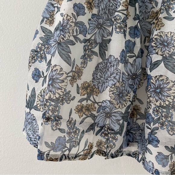 5/$25 MinkPink Darcy Shirred Smocked Floral Lined Mini Skirt M Medium New - Picture 5 of 11